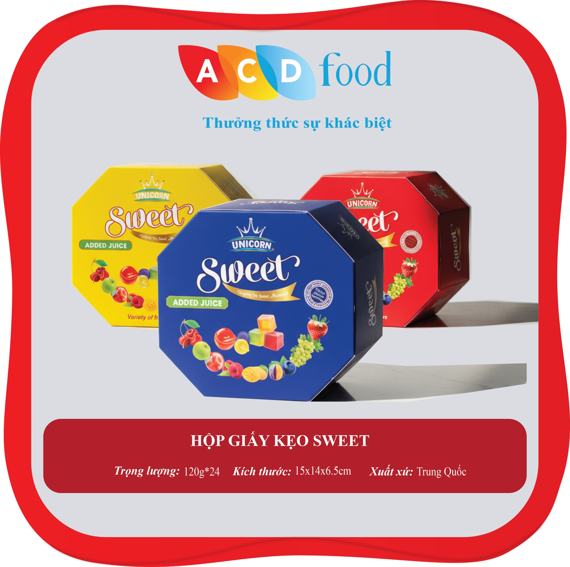 HỘP GIẤY KẸO SWEET